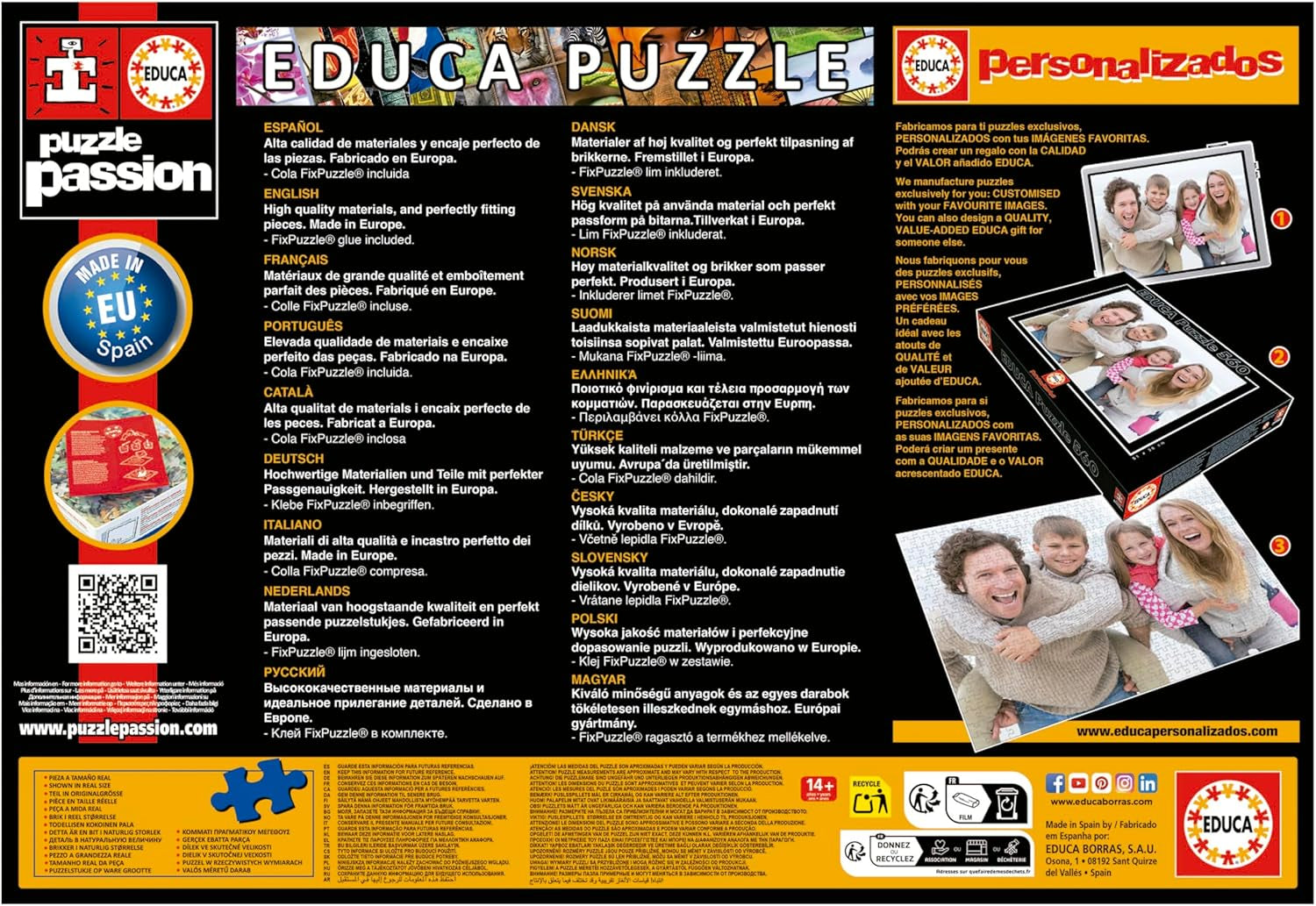 Educa - Puzzle 1500 elementów dla dorosłych | Ogród Japoński. Wymiary: 85 X 60 cm. Zawiera klej do puzzli Fixpuzzle. Przez 14 lat (19937) Sklep Puzzle Naty