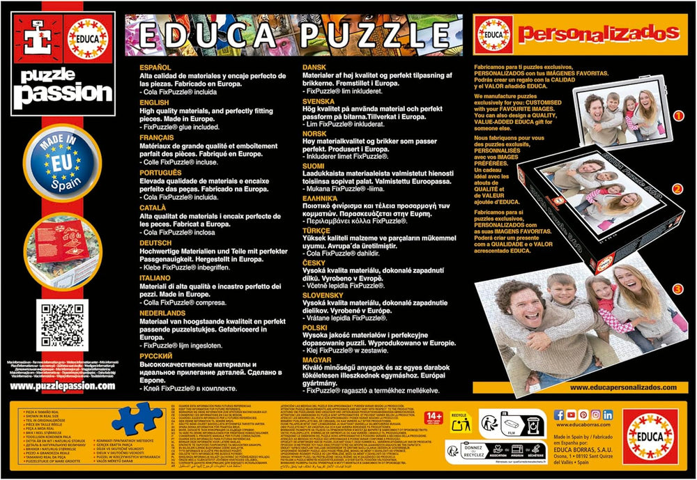Educa - Puzzle 1500 elementów dla dorosłych | Ogród Japoński. Wymiary: 85 X 60 cm. Zawiera klej do puzzli Fixpuzzle. Przez 14 lat (19937) Sklep Puzzle Naty