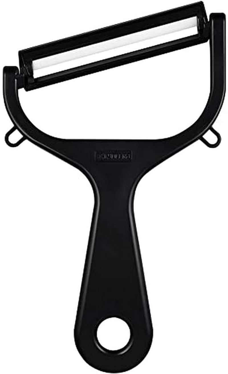 Peeler Kyocera, Lamă cu două tăișuri, 4 cm Peeler Naty Shop Negru Peeler orizontal