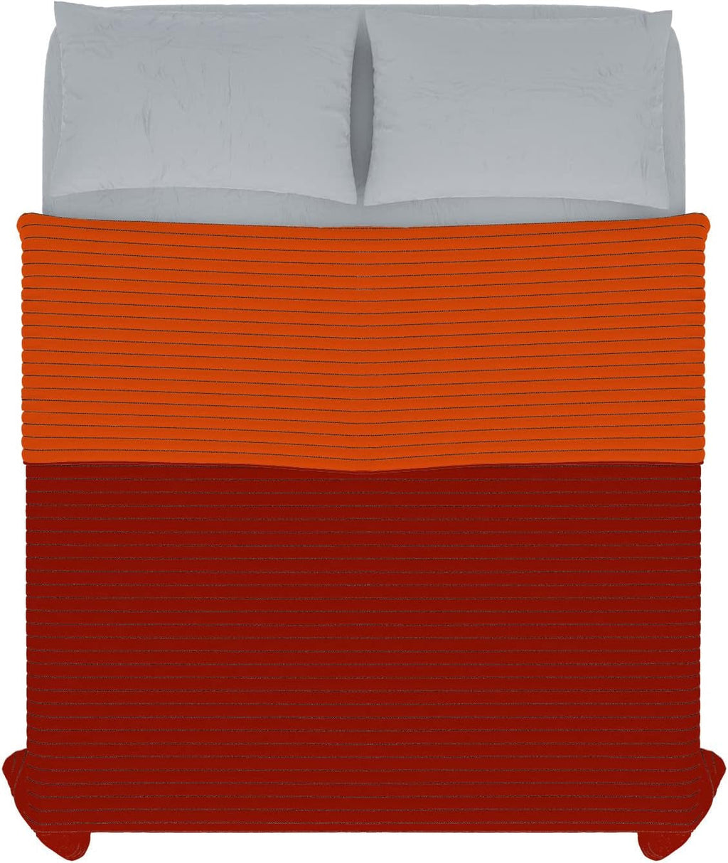 Plapumă de vară Summer din microfibră, portocaliu/rugină, pentru pat dublu 250 X 250 Cm Plapumi si pilote Naty Shop