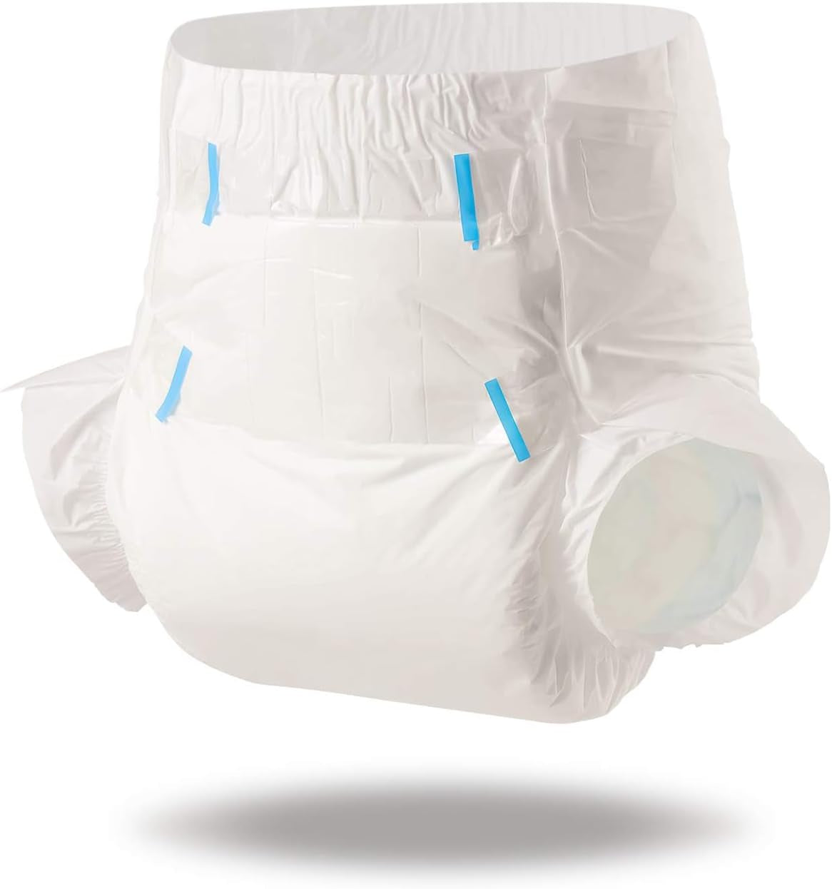 Pieluchy dla dorosłych CutiePlusU, sucha powierzchnia, maksymalna chłonność przez noc, jednorazowa pieluszka dla osób nietrzymających moczu – niebieska, różowa, biała, 3 szt. (średnia 71–96 cm)