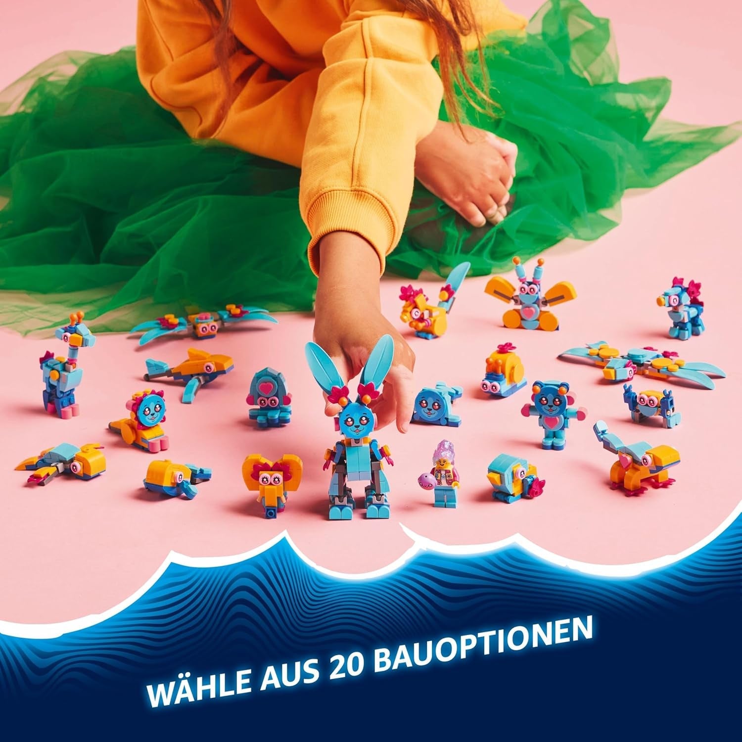 LEGO DREAMZzz Bunchus kreative Tierabenteuer, Spielzeughase für Kinder, 20-in-1 Fantasy-Spielset mit der Minifigur Izzie, Geschenk für Mädchen und Jungen ab 7 Jahren 71488