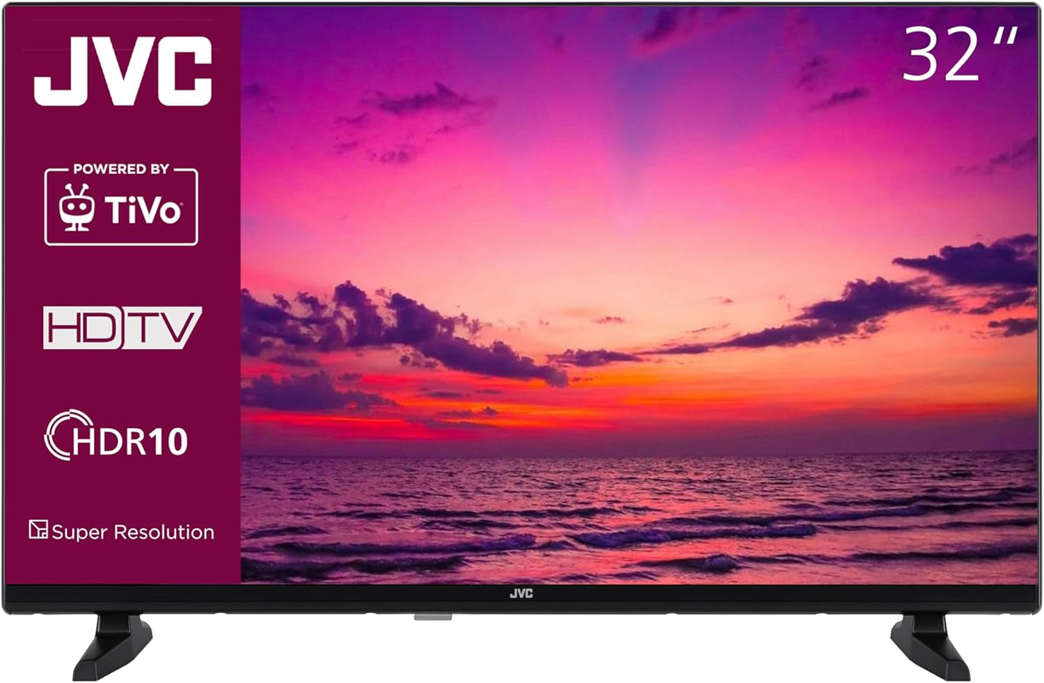 Televizor inteligent JVC de 32 de inci, cu tehnologie TiVo (Full HD, HDR, tuner triplu, 6 luni HD+ inclus) LT-32VF5355W