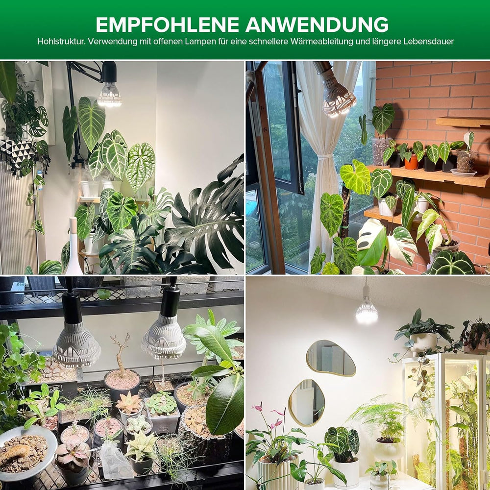 SANSI 36W Pełne spektrum E27 Roślina doniczkowa Oświetlenie LED do uprawy Wysokie PPFD Lampy do uprawy do szklarni Ogród Kwiat Hydroponika Warzywo Rozmiar Ø11,5 * 13,3 cm
