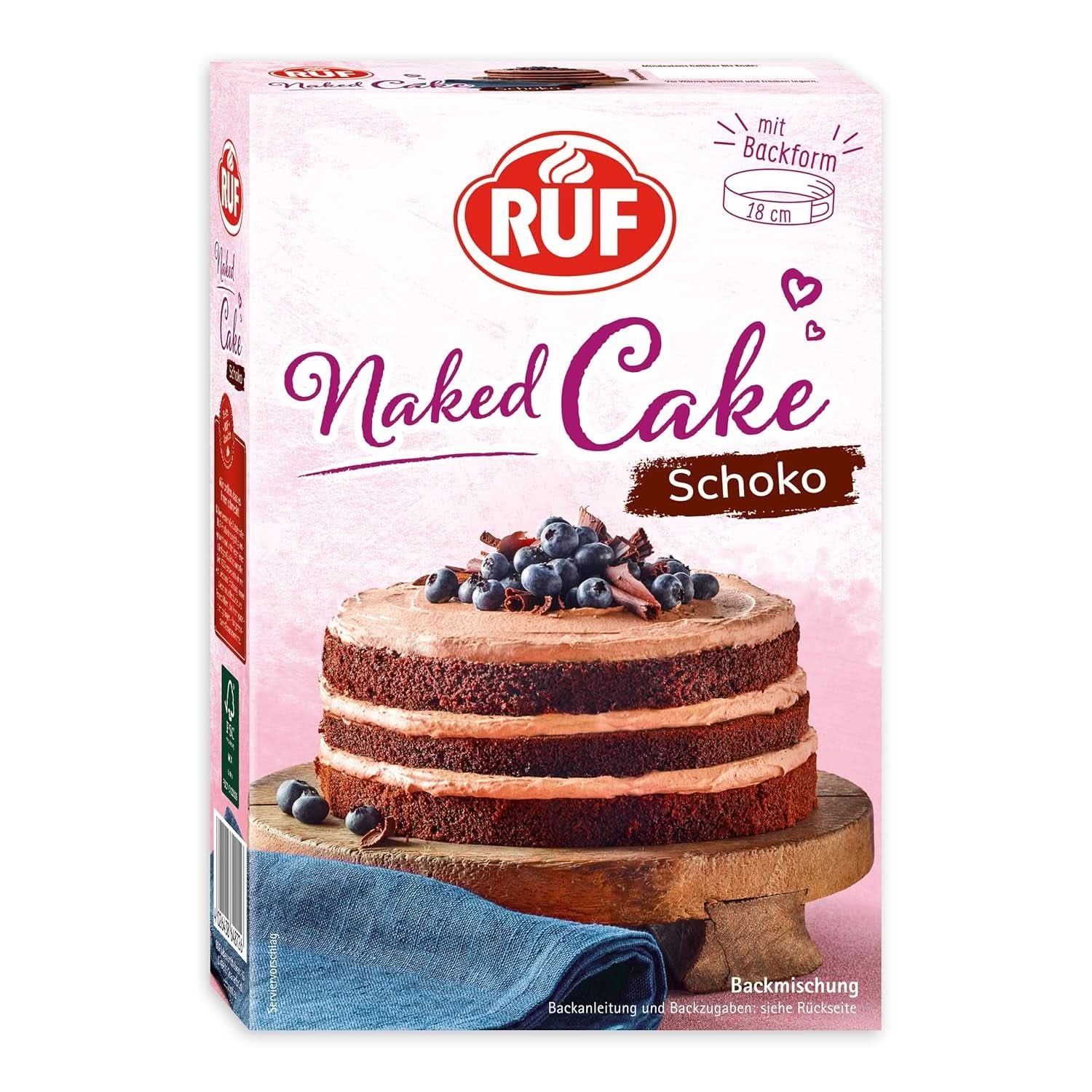 RUF New York Cheesecake Strawberry No Bake, Cheesecake american original cu sos de căpșuni, 360 grame Bucatarie Naty Shop 300 grame Naked Cake