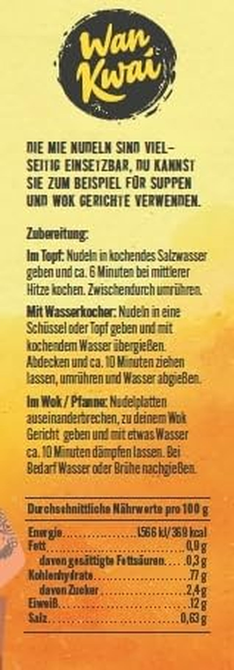 Makaron Wan Kwai Mie 250g: Wszechstronny do zup i dań z woka, szybko przygotowany w 6 minut, odkryj smak kuchni azjatyckiej i skorzystaj z wysokiej jakości składników.