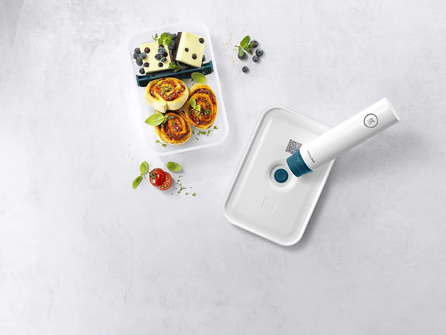 Zwilling Fresh & Save set de cutii de prânz cu vid / depozitare în frigider, 3 buc, plastic, semi-transparent, La Mer Cutii depozitare alimente Naty Shop