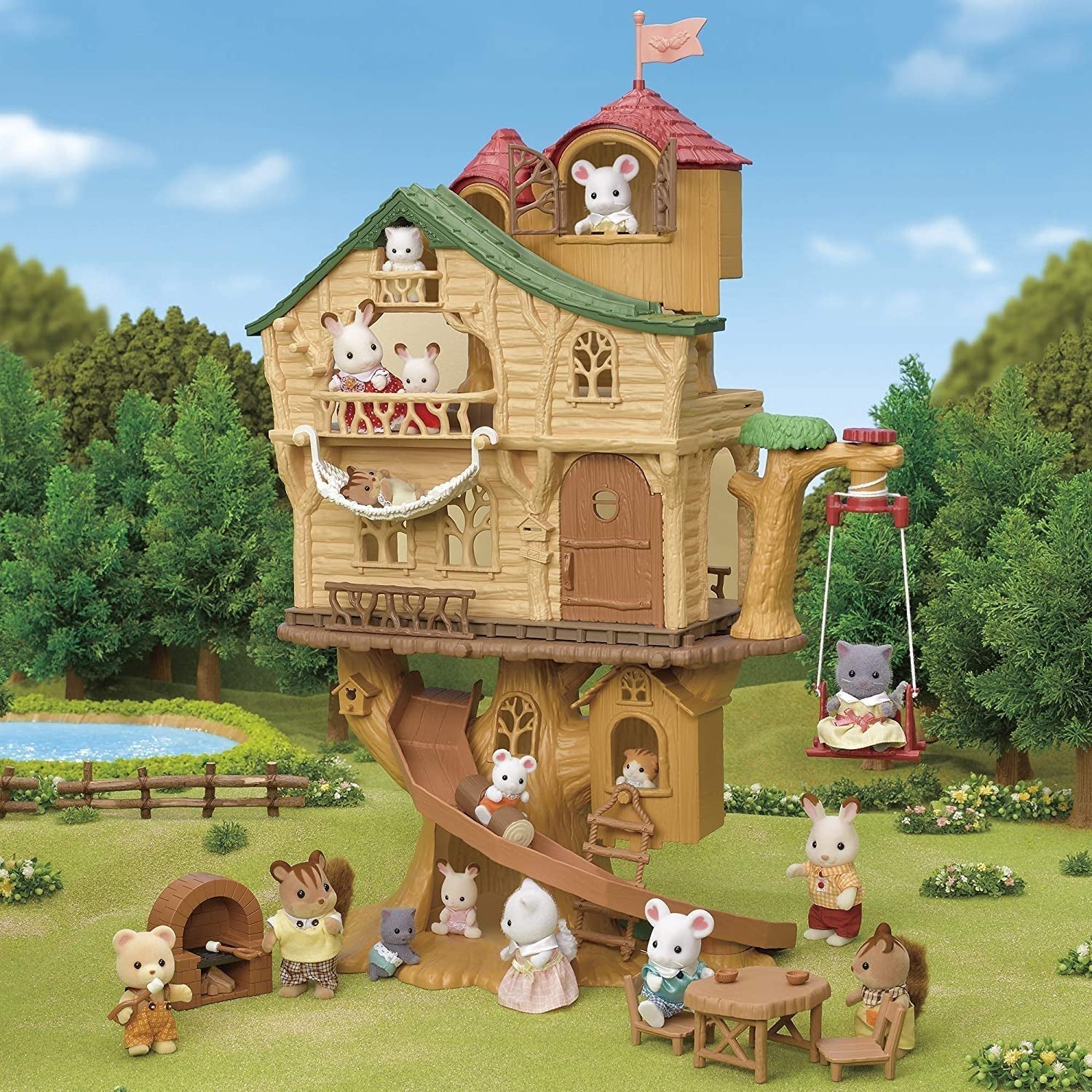 Sylvanian Families 5494 Przygoda Domek na drzewie - Zestaw domek dla lalek Domki dla lalek Naty Shop