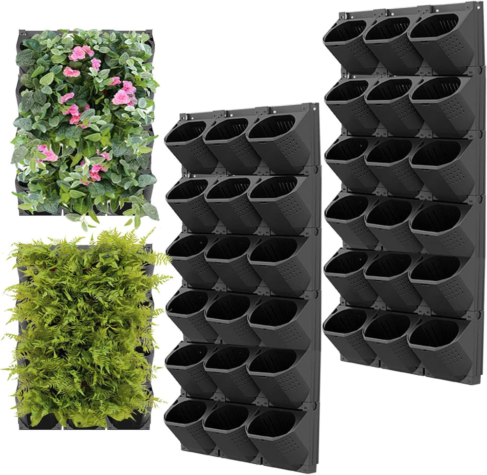 Hängende Vertikale Wand Pflanze, Vertikale Pflanzenwand Balkonbar Pflanzenwand Indoor mit Smart-Timer i Wasserpumpe Blumentopf Wand für Hof Garten Balkon Home Decor