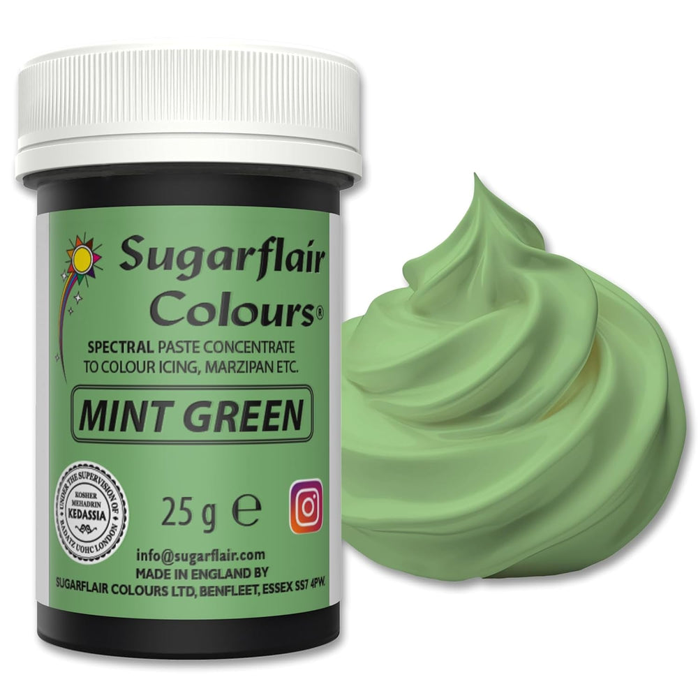 Pastă de colorant alimentar Sugarflair Grafit, colorant alimentar spectral concentrat pentru cremă de unt, pastă de zahăr, glazură, mixuri pentru prăjituri, macarons și multe altele! - 25g