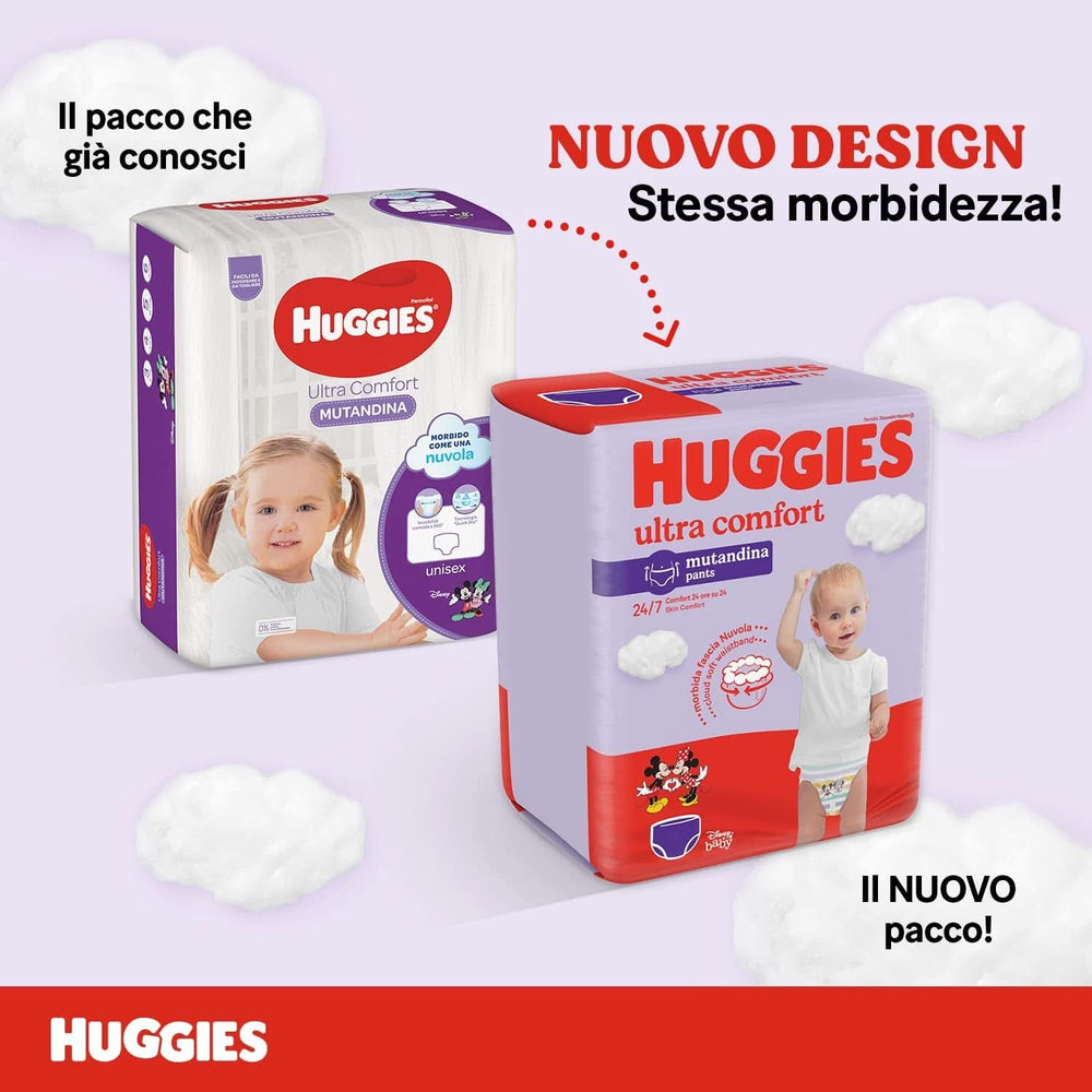 Spodnie do pieluszek Huggies Ultra Comfort, rozmiar 4 (9-14 kg), opakowanie 72 sztuk pieluchomajtek dla matki i dziecka Naty Shop