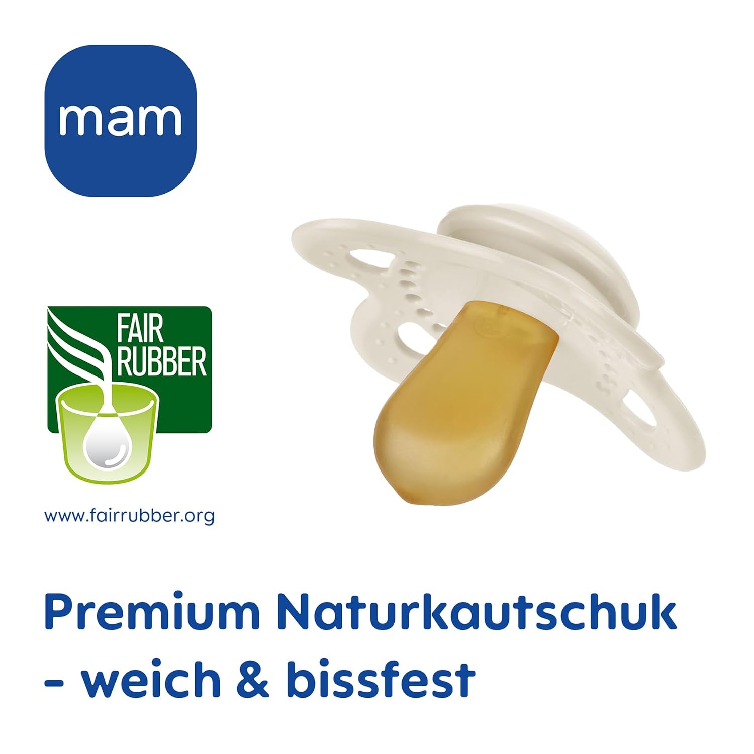 Suzetă MAM Original | Suzetă din latex | 0-6 luni | Suzetă pentru bebeluși potrivită pentru alăptare | Recomandată de moașe | Rezistent la mușcături | Latex de cauciuc natural | Oaie/Iepure | Pachet de 2