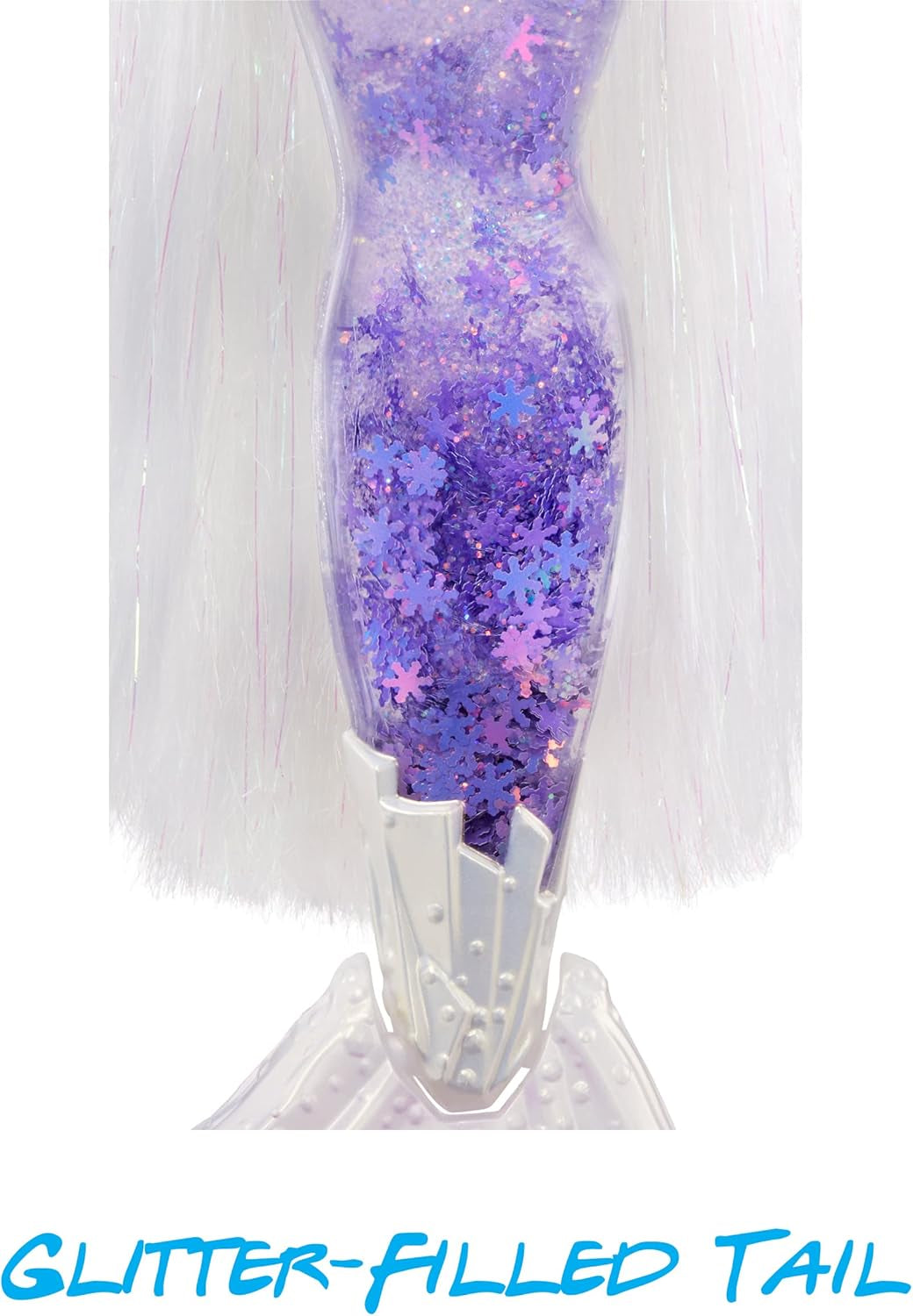 Mermaze Mermaidz™ Winter Waves Crystabella™ Meerjungfrau-Modepuppe z Farbwechsel-Flosse, glicernem Schwanz i Zubehör
