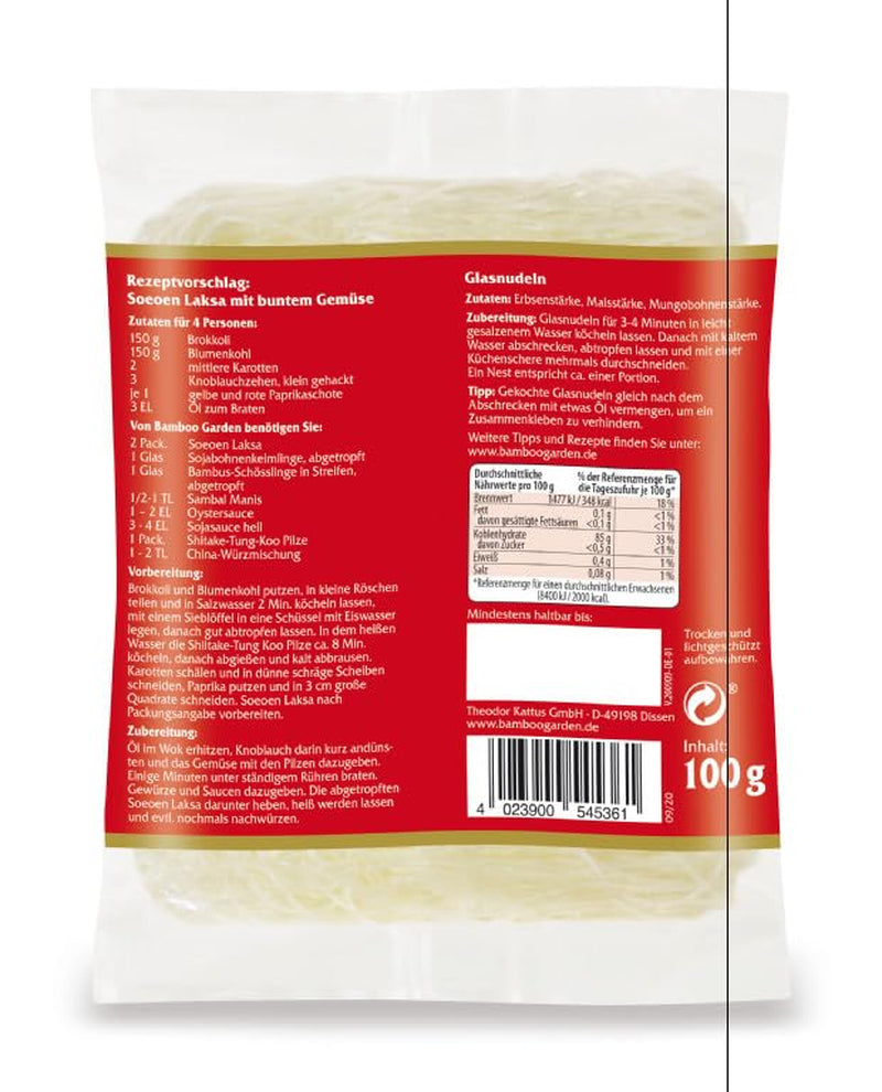 Makaron Szklany Bamboo Garden Soeoen Laksa, 100g