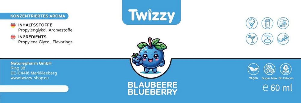 Twizzy Żurawina, Aromat spożywczy -60 ml - Intensywny aromat - Idealny do wypieków Aromaty Naty Shop