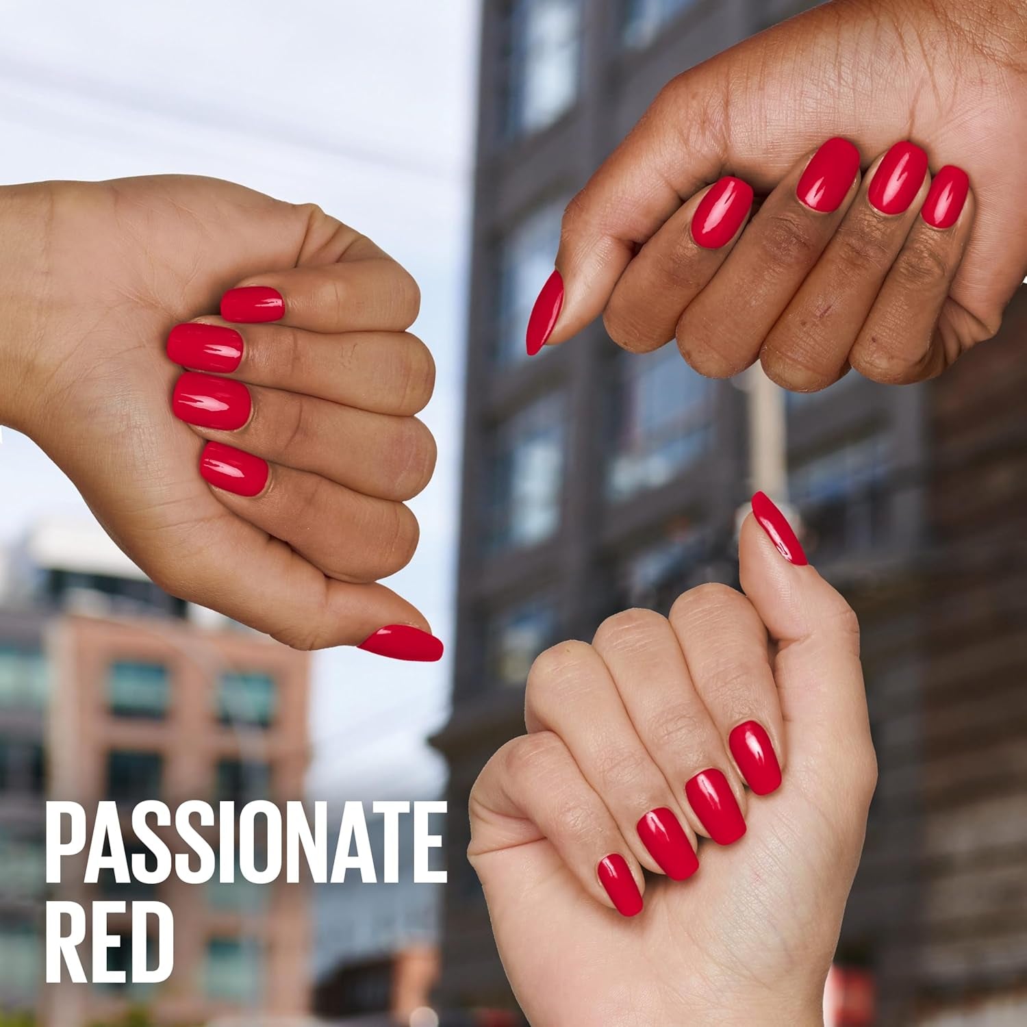 Maybelline New York Super Stay Ink Bonder 008 Passionate Red - długotrwały lakier do paznokci zapewniający mocne paznokcie i intensywny kolor, 12,3 ml