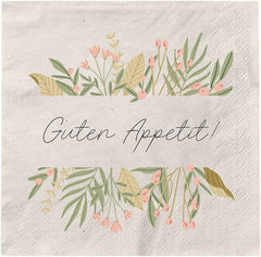 Grafik Werkstatt Serviettes Mit Spruch Groß | 20 bucăți | 16,5 X 16,5 Cm | Gri | Bon Appetit!