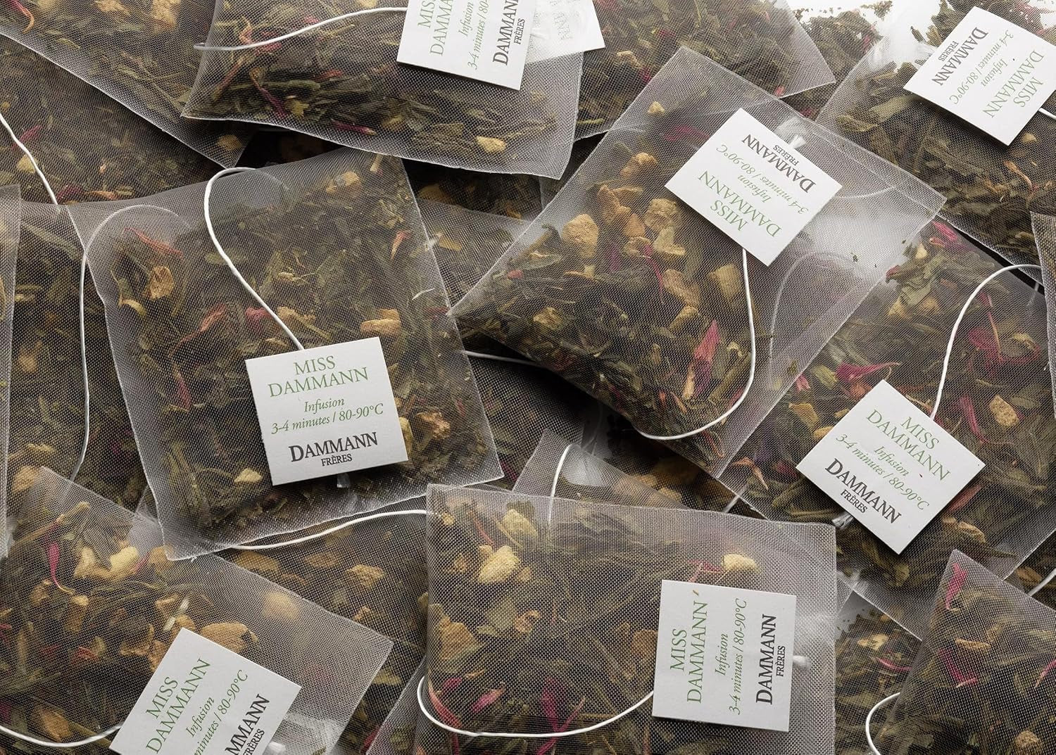 Dammann Frères - Miss Dammann 25 pliculețe Cristal - Ceai verde - Ghimbir, fructul pasiunii