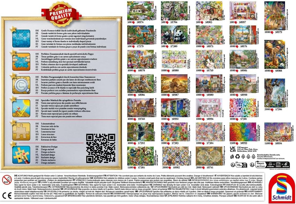 Schmidt Spiele Romantyczny dworek, układanka 500 elementów Puzzle Naty Shop