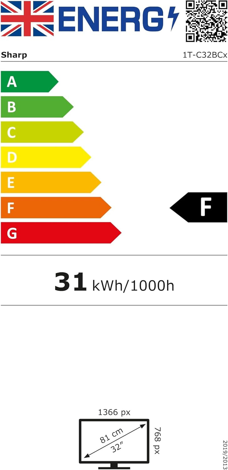 Televizor inteligent SHARP 32BC6E, 81 cm (32 inch), HD Ready, LED (Harman Kardon, HDMI, tuner HD)
