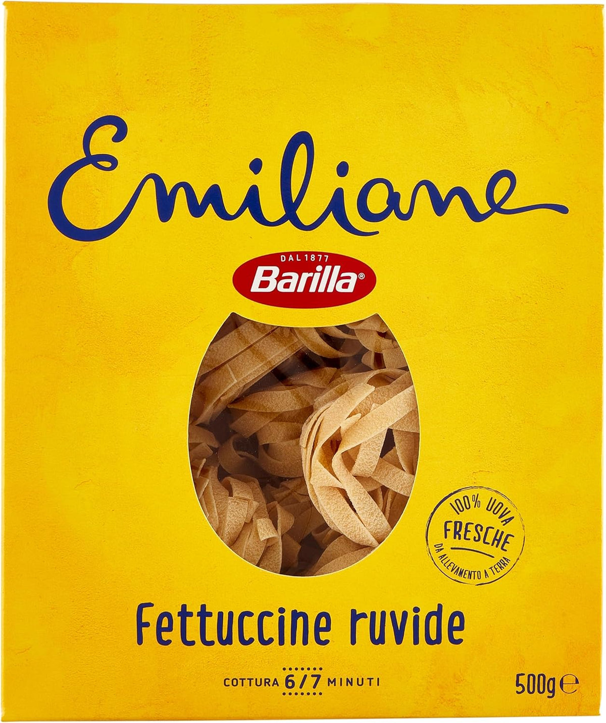 Barilla - Fettuccine All'Uovo, Świeże Jajka - 500 G