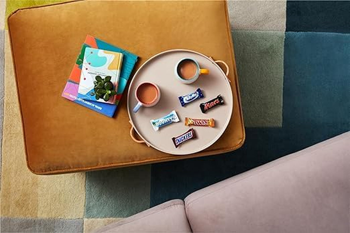 Mini opakowanie zbiorcze mieszanej czekolady, czekolada, 35 mini czekoladowych przekąsek (Mars, Snickers, Bounty, Twix, Milky Way) jako słodycze, prezent czekoladowy, pudełko cukierków (710 g)