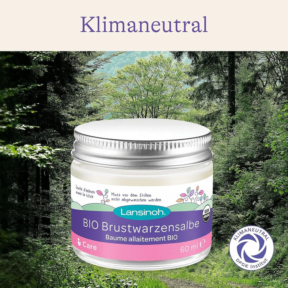 Lansinoh BIO Brustwarzensalbe, 60 Ml - Natürliche Pflege Empfindlicher Brustwarzen Und Trockener Haut - Akcesoria klimaneutral Żywność i karmienie piersią Baby Naty Shop