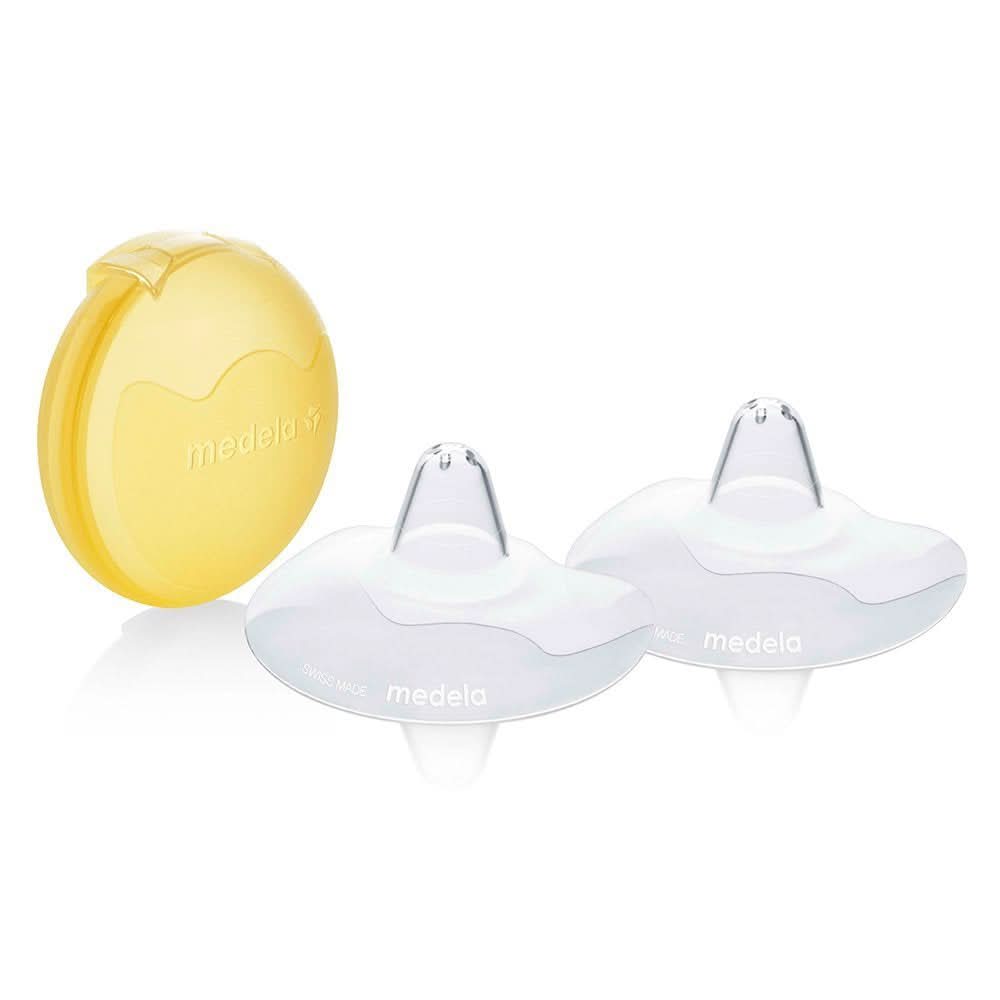 Medela Contact Brusthütchen – Bpa-Frei – Aus Ultradünnem, Weichem Silikon – Inklusive 2 Brusthütchen Und Etui – 20 mm, średnie Akcesoria Żywność i karmienie piersią Baby Naty Shop L