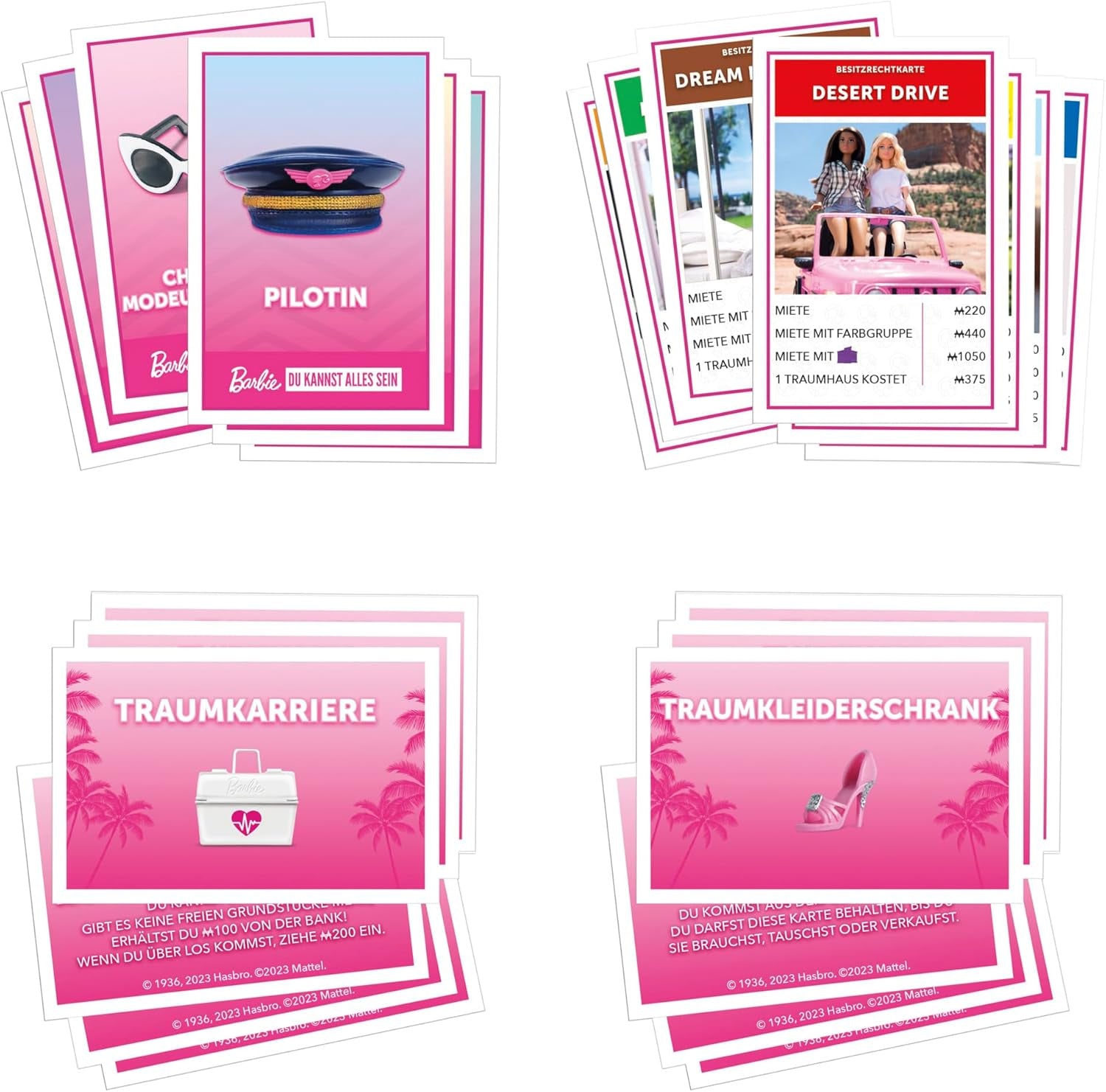 Ediția Barbie, jocul de societate clasic inspirat de lumea viselor lui Barbie și de aventurile ei, este un joc original pentru copii și adolescenți.