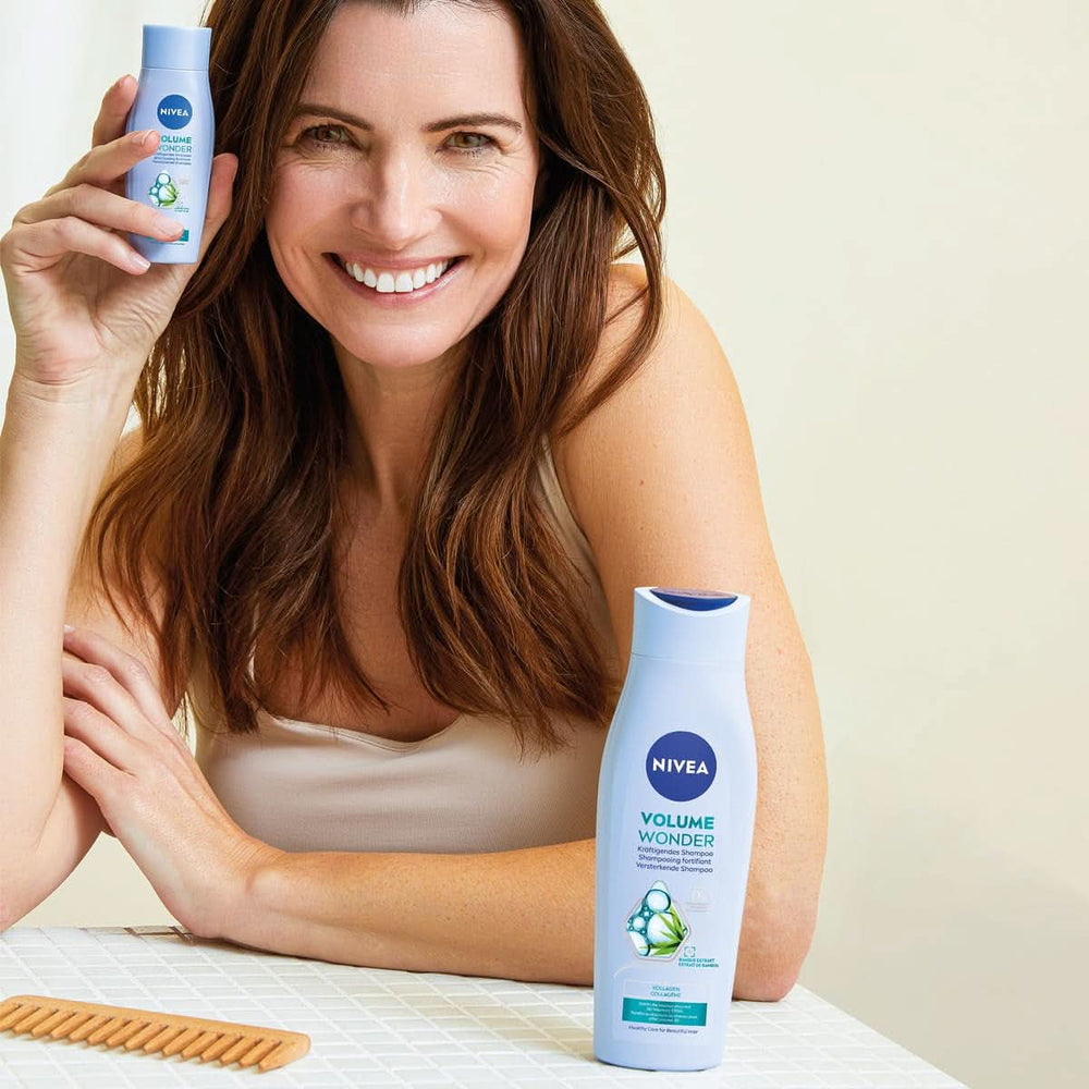 NIVEA Volume Wonder Szampon wzmacniający, szampon zwiększający objętość, 50 ml Pod prysznic i do kąpieli Naty Shop