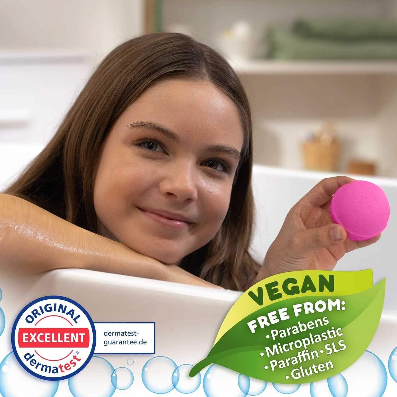 INKEE SURPRISE - Bombe de baie Peppa Pig pentru copii cu jucarie surpriza Peppa Pig pentru cada - aditiv pentru baie pentru copii Mama si Copilul Naty Shop