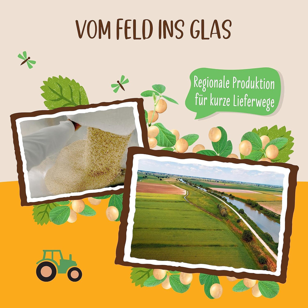 Allos Bio Sojadrink ohne Zucker | Milchalternative aus Soja | Napój sojowy | Napój na Pflanzenbasis | napój wegański | ohne zugesetzten Zucker | wegańskie | bez laktozy | 1 litr (6 sztuk)