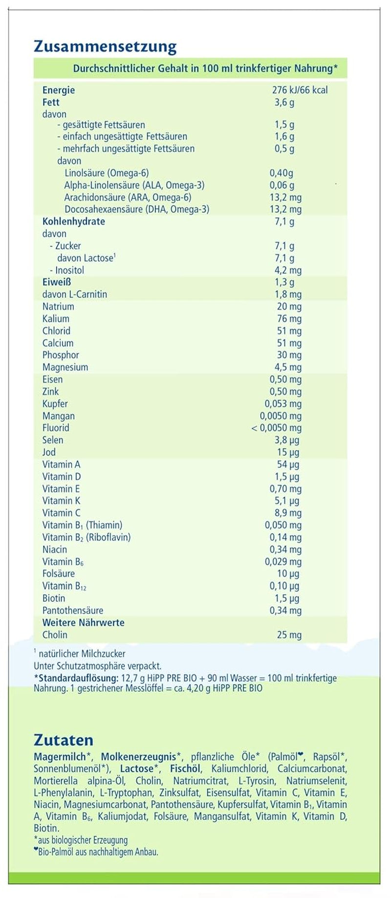 Organiczne mleko dla niemowląt HiPP PRE (4 x 600g), od urodzenia, zawiera wyłącznie laktozę jako węglowodan, najwyższej jakości organicznej