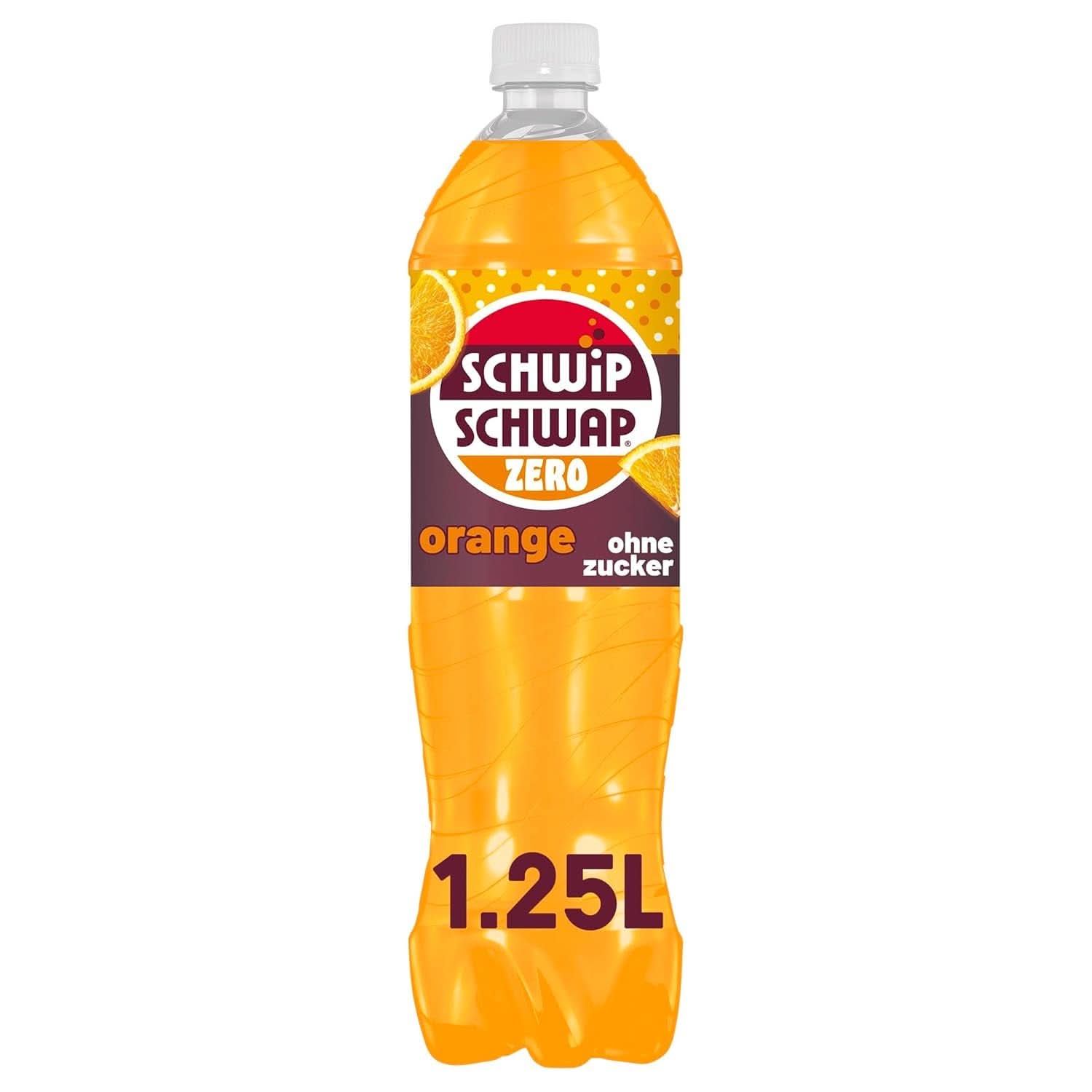Schwip Schwap Zero Orange, napój bezalkoholowy o smaku pomarańczowym, zestaw 6 x 1,25 litra Napoje bezalkoholowe Naty Shop