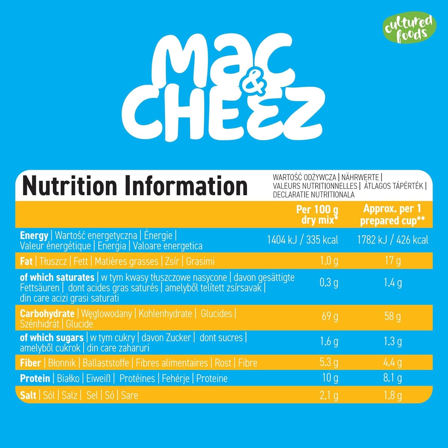 Cultured Foods Wegański zestaw 3-er Wegański makaron z serem, sosem Gouda, sosem Cheddar, Laktosefrei Glutenfrei MAC i CHEEZ CHEATCHEEZ