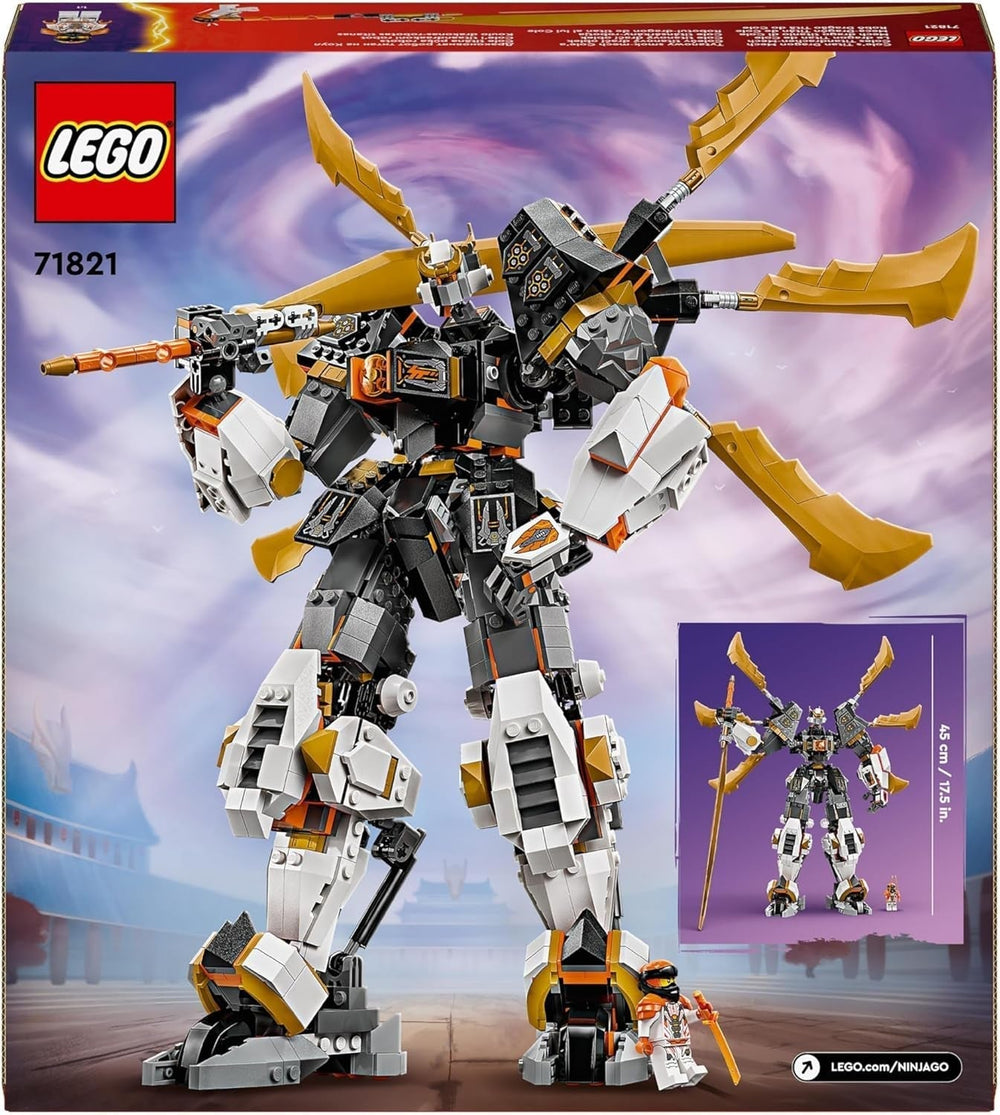 LEGO NINJAGO Przygodowa zabawka Tytana-Smoczego Mecha Cole'a dla dzieci Zestaw Ninja z 1 minifigurką Prezent urodzinowy dla chłopców i dziewcząt Zestaw fantasy dla 12 lat 71821 Zestawy do budowania Szukaj sklepu LEGO