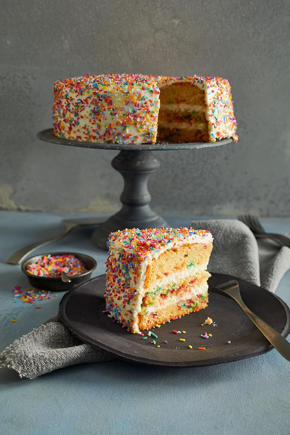 RUF Posypka z kolorowego cukru w kolorach tęczy 1 kg Posypka Naty Shop