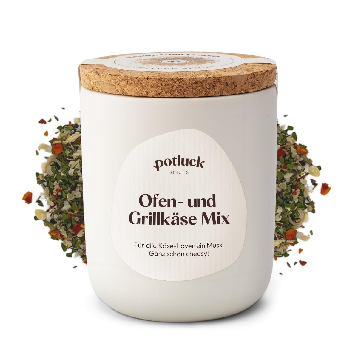 Potluk | Feta Gewürz | Gewürzmischung im Keramiktopf | 50g | Mit natürliche Inhaltsstoffen