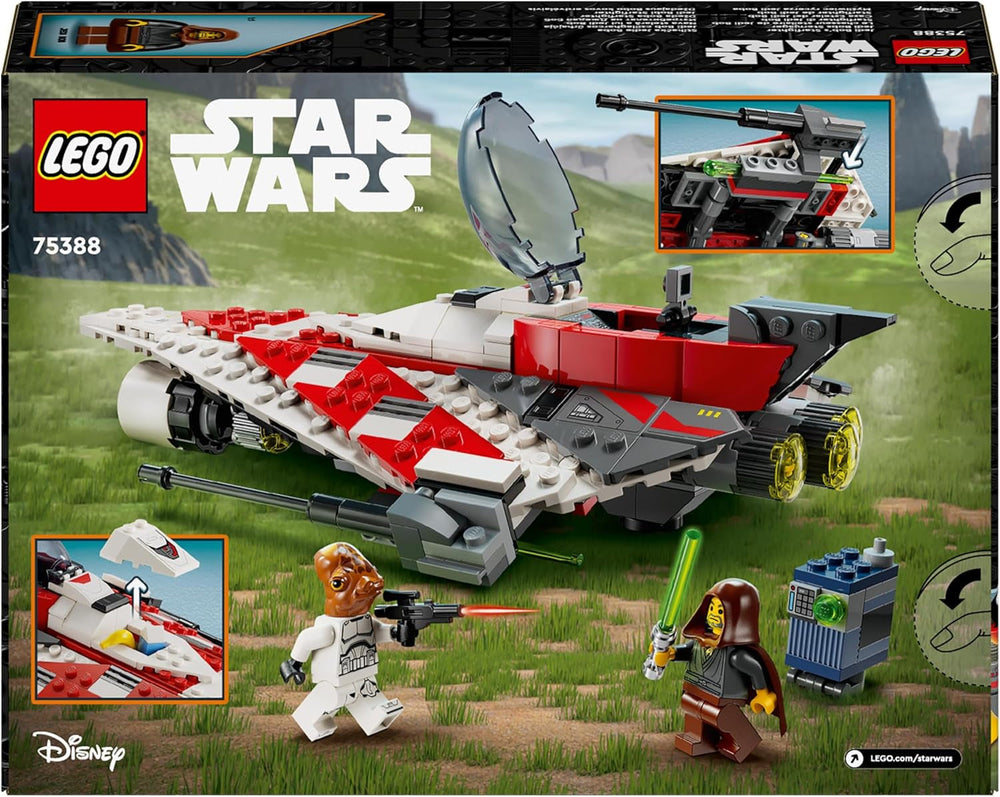 LEGO Star Wars Jedi Bob's Starfighter Zabawka do budowania Statek kosmiczny Klocki zabawkowe Popularne postacie Prezent urodzinowy dla chłopców Dziewczęta i wszyscy fani powyżej 8 lat 75388 Zestawy do budowania Beuche den LEGO-Store