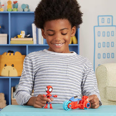 SPIDEY i JEGO NIESAMOWICI PRZYJACIELE Marvel Spidey Figurka motocykla dla chłopców i dziewcząt w wieku od 3 lat Figurki Naty Shop