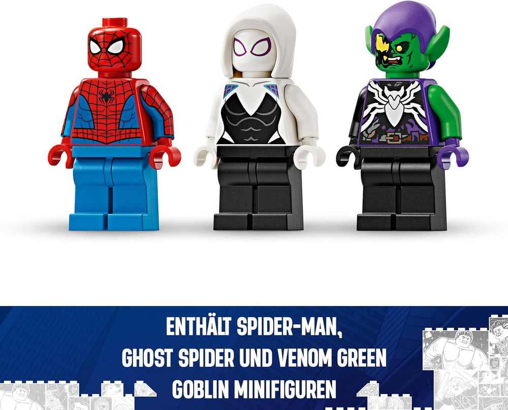 LEGO Marvel Spider-Man Samochód wyścigowy i Venom Green Goblin, Spider-Man do odgrywania ról Zabawka z figurkami superbohaterów i samochodem do zbudowania, prezent dla dzieci, chłopców i dziewcząt w wieku 7 lat 76279 Zestawy do budowania Szukaj sklepu LEGO