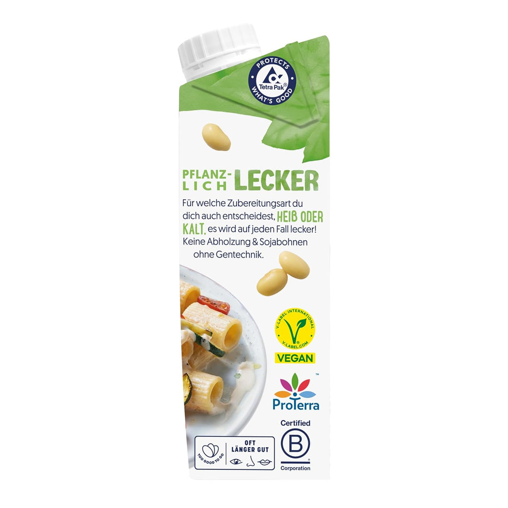 Alpro Cooking Soya – Vegan Kochcreme aus Soya o neutralnym smaku do dań na ciepło i na zimno – 15 x 250 ml