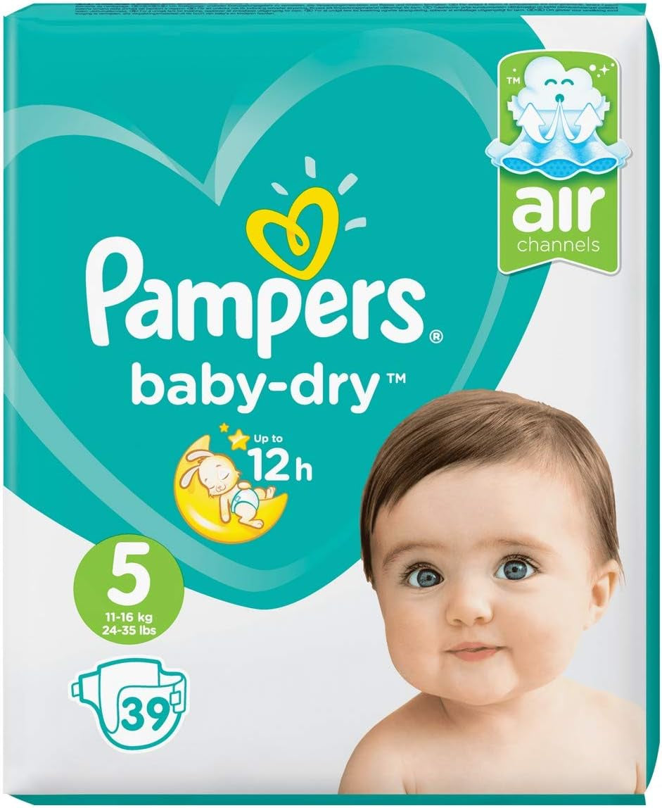 Pieluszki Pampers 81657566 Spodnie Baby-Dry, białe
