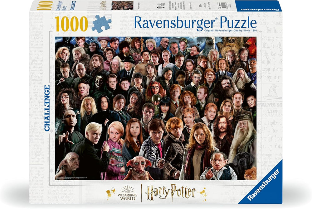 Ravensburger Harry Potter 1000 Piece Puzzle 12000457 - Ponad 70 postaci z czarodziejskiego świata Hogwartu w jednej układance dla dorosłych i dzieci od 14 lat Puzzle Naty Shop
