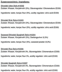 Pudełko mieszane Miyata Shirataki, 5 różnych odmian, makaron z mąki Konjac, 5 opakowań (5 x 270 g)