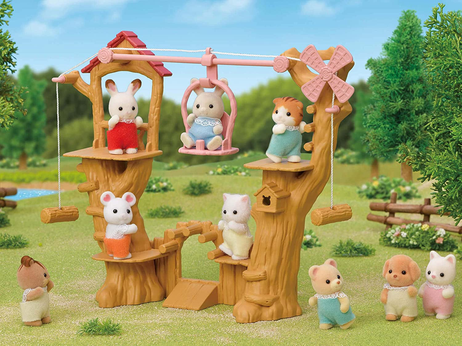 Sylvanian Families 5452 Kolejka linowa dla lalek — domek dla lalek Dolls Naty Shop