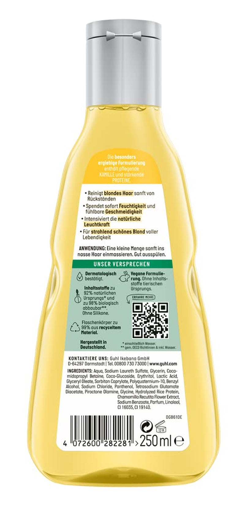 Szampon Guhl Blond Fascination, rodzaj włosów: blond, rozjaśniany Guhl pod prysznic i do kąpieli