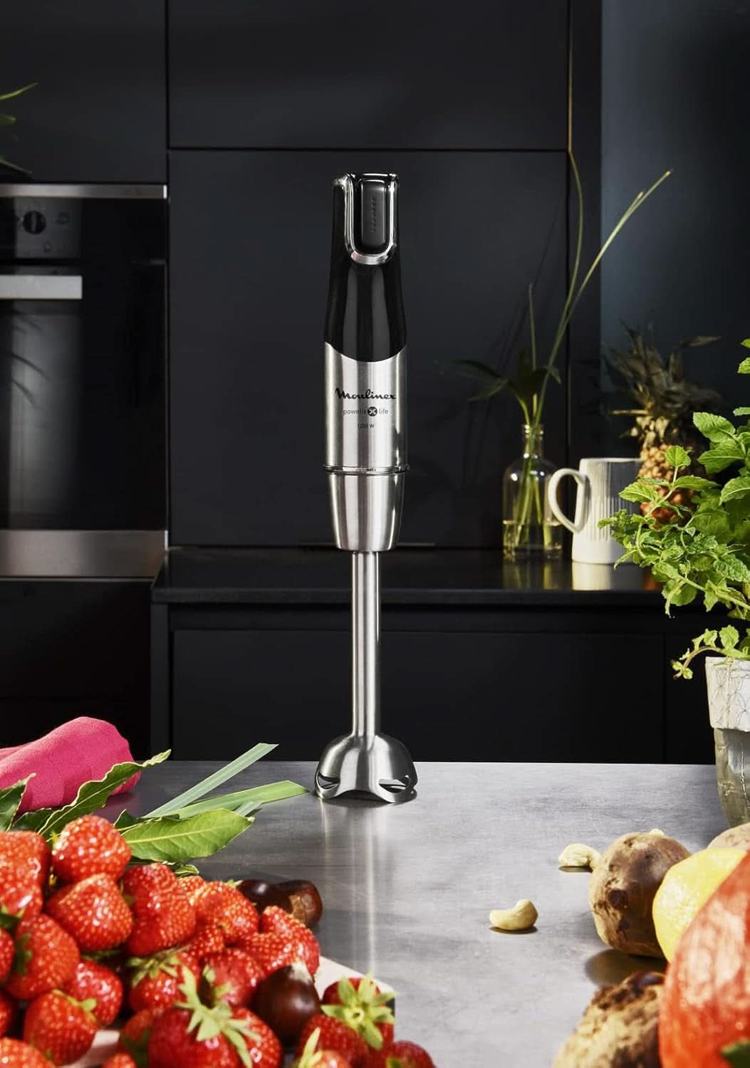 Infinyforce Pro Mikser stojący 1200 W, Hochleistungsklingen, Schnelle Ergebnisse, Ergonomische Geschwindigkeitregelung, Geschwindigkeitregelung, Abnehmbare Spülmaschinenfeste Teile DD95JD10 Kitchen Naty Shop