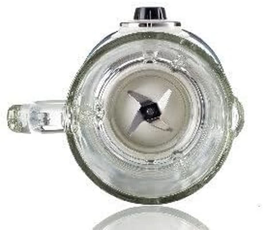 Ariete Vintage 583 Mixer Aus Glas, Retro Multifunktionsmixer Mit 4 Klingen, 4 Geschwindigkeiten + Pulse-Funktion, Funkcja kruszarki do lodu, 1,5 litra Fassungsvermögen, 1000W, Green Kitchen Naty Shop