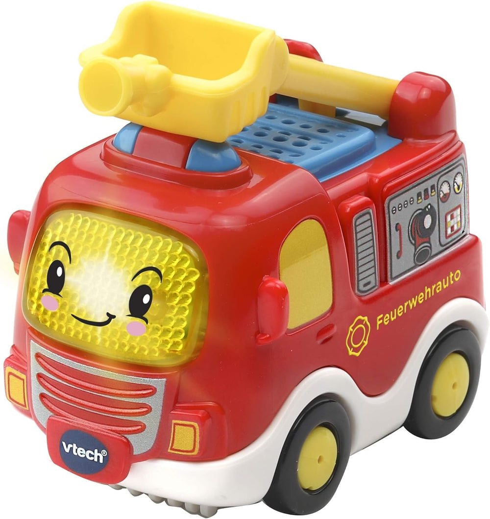 Vtech TUT TUT Baby Flitzer - Garaj de parcare, colorat, 66.6 x 75.3 x 45.1 cm & TUT TUT Baby Flitzer - Mașină de pompieri - mașină de jucărie cu muzică, buton luminos, propoziții și sunete interesante Jucarii Bebe Naty Shop